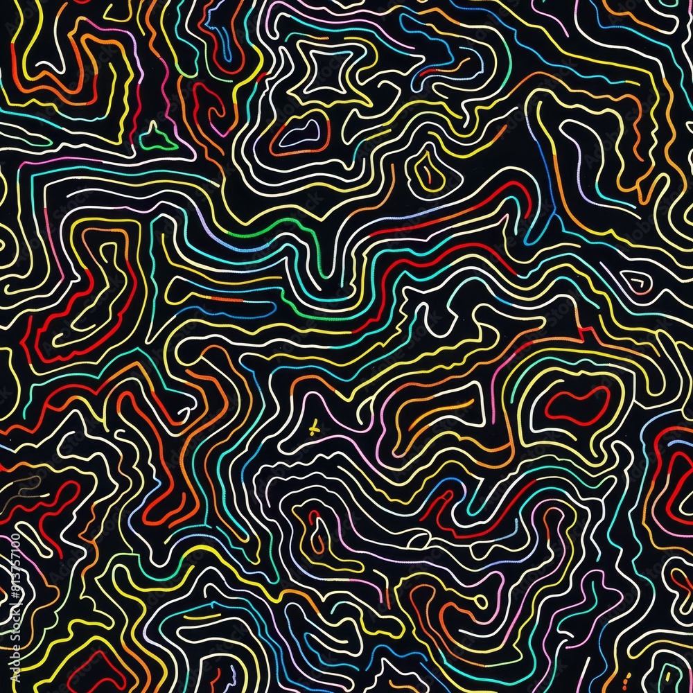 psychedelic seamless pattern. psychedelic seamless pattern.