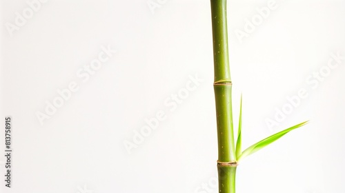 AI generated illustration of green plant stems beginning to bloom