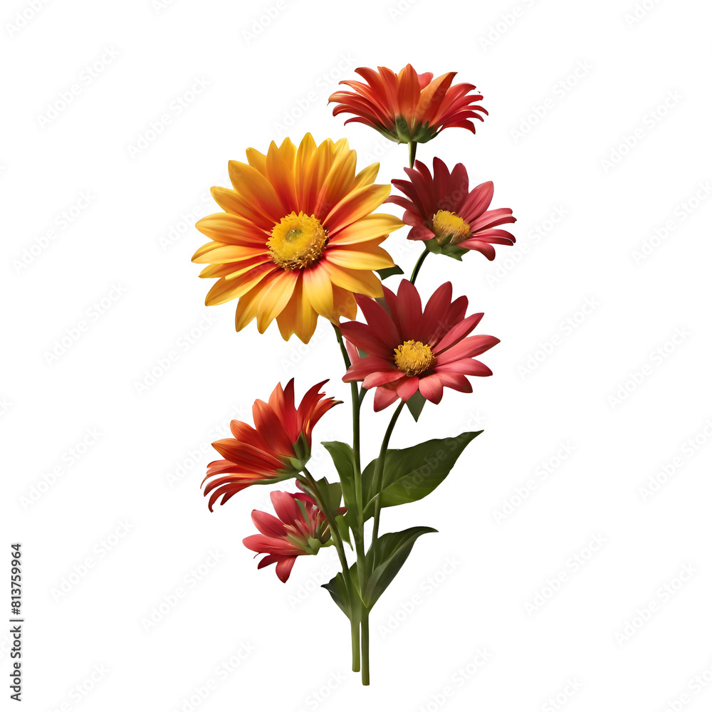 illustration of flower isolated on transparent background
