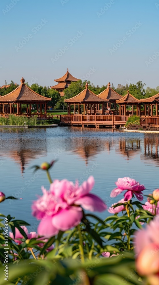 Peony Garden, where thousands of colorful peonies bloom in a mesmerizing display of natural splendor, inviting visitors to immerse themselves in a floral paradise. Peony Garden, where thousands of colorful peonies bloom in a mesmerizing display of natural splendor, inviting visitors to immerse themselves in a floral paradise.
