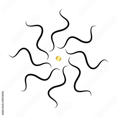 Beautiful vector illustration logo design