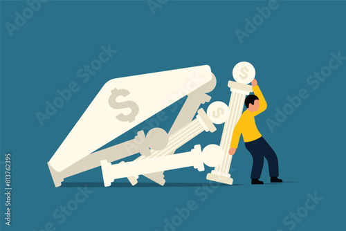 Economic Collapse, Bankruptcy Fallout, Economic Downturn Banking Crisis.