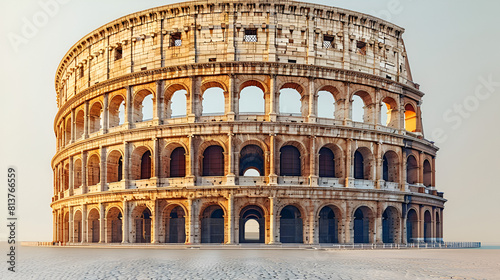 Coliseum Isolated Object Transparent Background, Rome Italy The Colosseum or Coliseum at sunset 