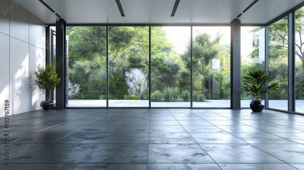 Fototapeta premium Modern minimalist style residential interior