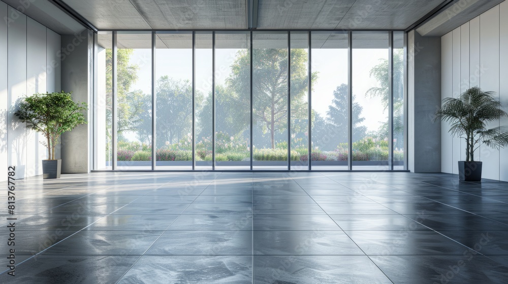 Fototapeta premium Modern minimalist style residential interior