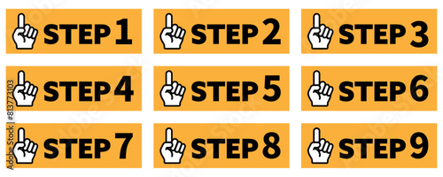 STEP 1〜9 アイコンセット