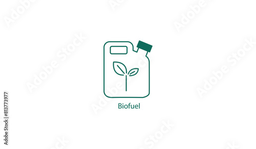 Biofuel Renewable Energy Source Vector Icon
