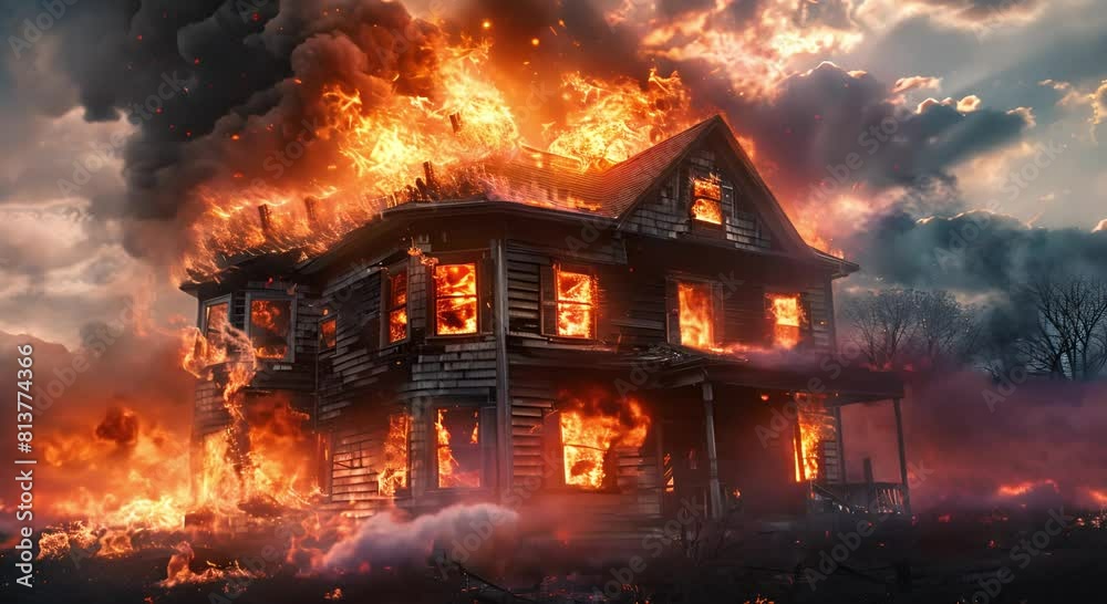 a house fire that was so powerful that it created thick clouds a house fire that was so powerful that it created thick clouds