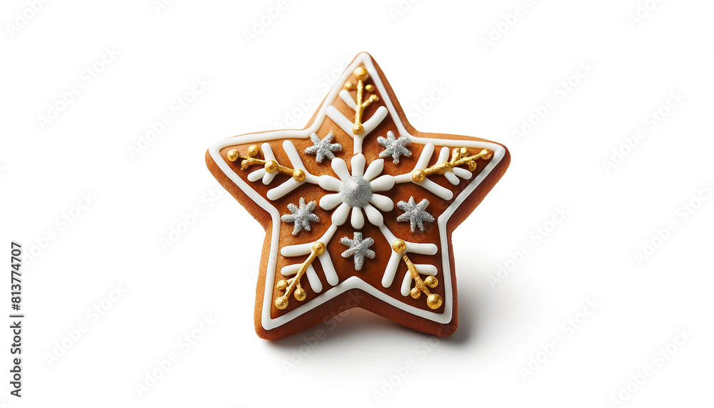 Christmas cookies isolated on white background.
Christmas cookies isolated on white background.