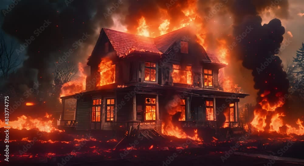 a house fire that was so powerful that it created thick clouds a house fire that was so powerful that it created thick clouds