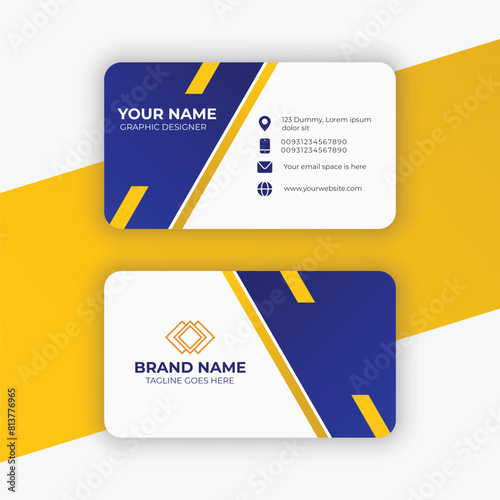 Vector Professional and modern business card template 