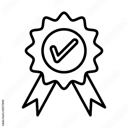 Certificte line icon