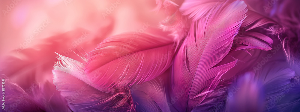 pink and purple feathers illustration cover background, Ai generated. By PGT Studio pink and purple feathers illustration cover background, Ai generated. By PGT Studio