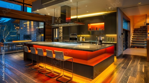 Luxury hotel kitchen interior