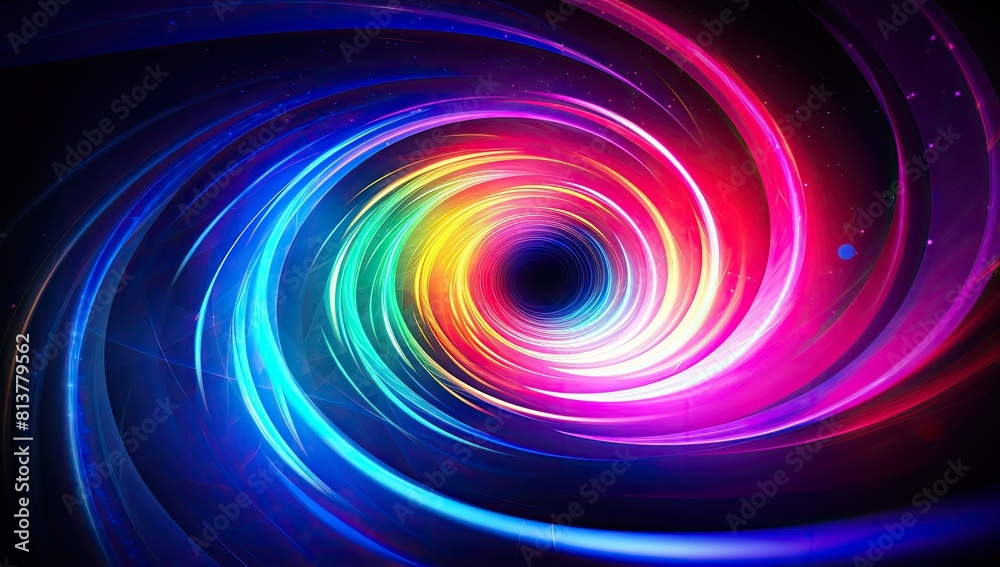 Chromatic Serenade: Vibrant and Elaborate Wavy Line Swaying Across a Radiant Purple and Blue Setting Chromatic Serenade: Vibrant and Elaborate Wavy Line Swaying Across a Radiant Purple and Blue Setting