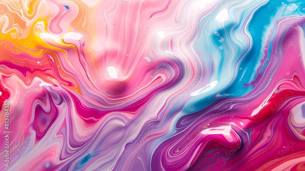 A colorful abstract acrylic painting A colorful abstract acrylic painting