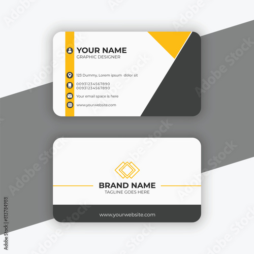 Professional and modern business card design template