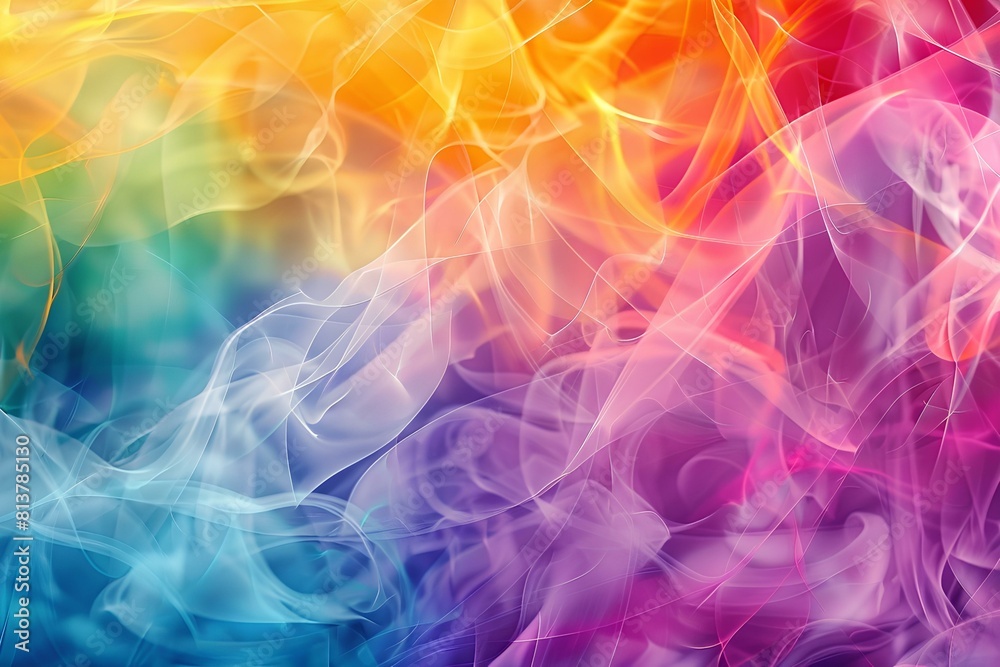 The image is a colorful abstract background with a smoky texture. The image is a colorful abstract background with a smoky texture.