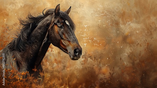 Craft an image showcasing the elegance of horses