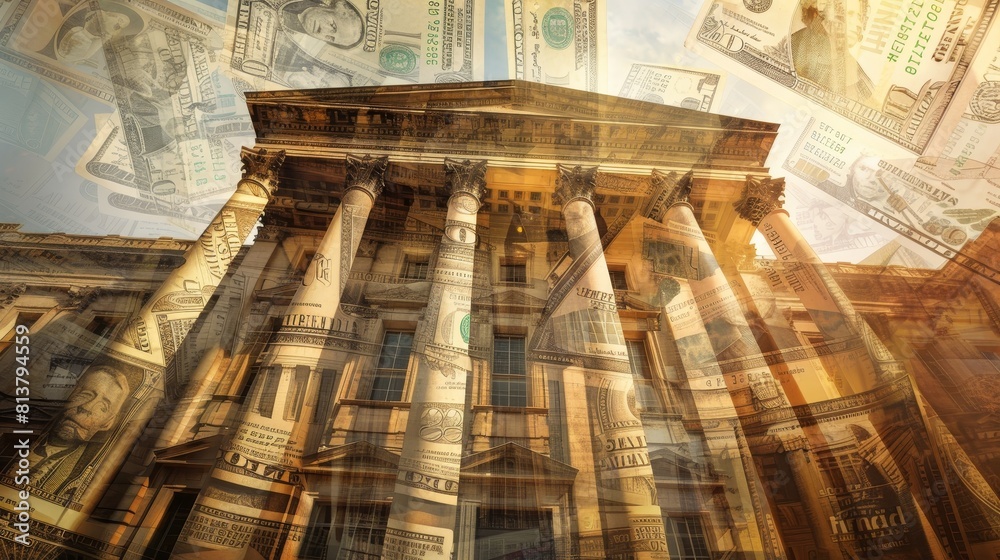 Create an image capturing the essence of wealth and prosperity