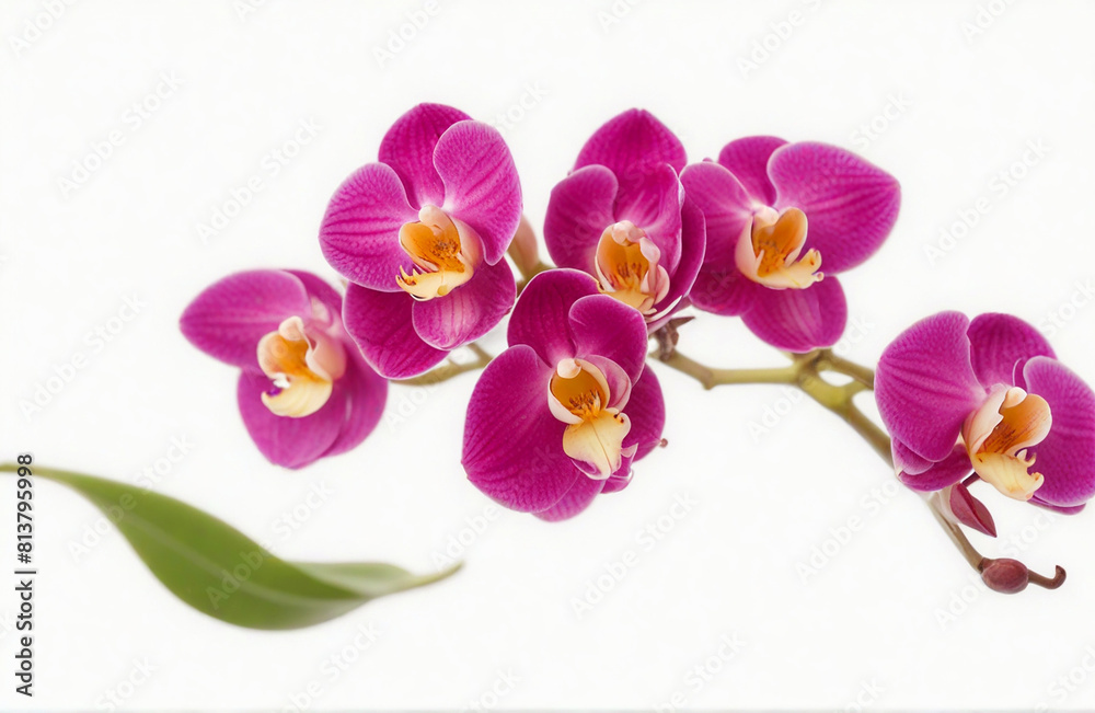 Orchid flower, isolated on white background Orchid flower, isolated on white background