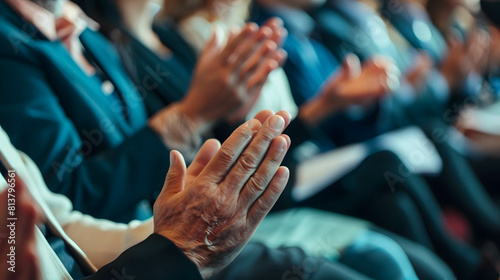 A person attending a workshop on investment scam or fraud prevention, gaining knowledge to protect themselves and others, learning how to recognize and avoid scams