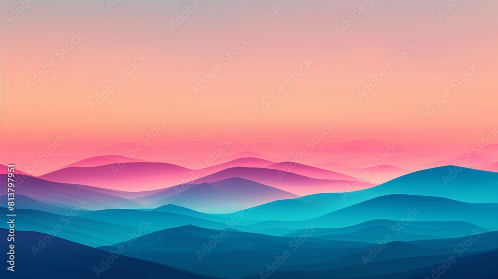 A striking view of a mountain range under a vibrant sunset, with the peaks casting long shadows against the colorful sky. A striking view of a mountain range under a vibrant sunset, with the peaks casting long shadows against the colorful sky.