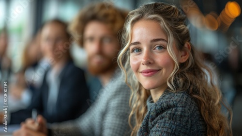 Photograph a shareholder meeting with open dialogue and transparent communication, showcasing the company's commitment to shareholder rights (Governance)  