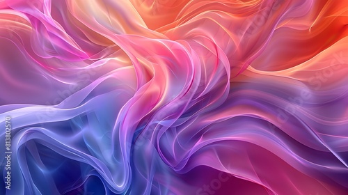 Vibrant Whirl  Abstract Blend of Purple and Pink