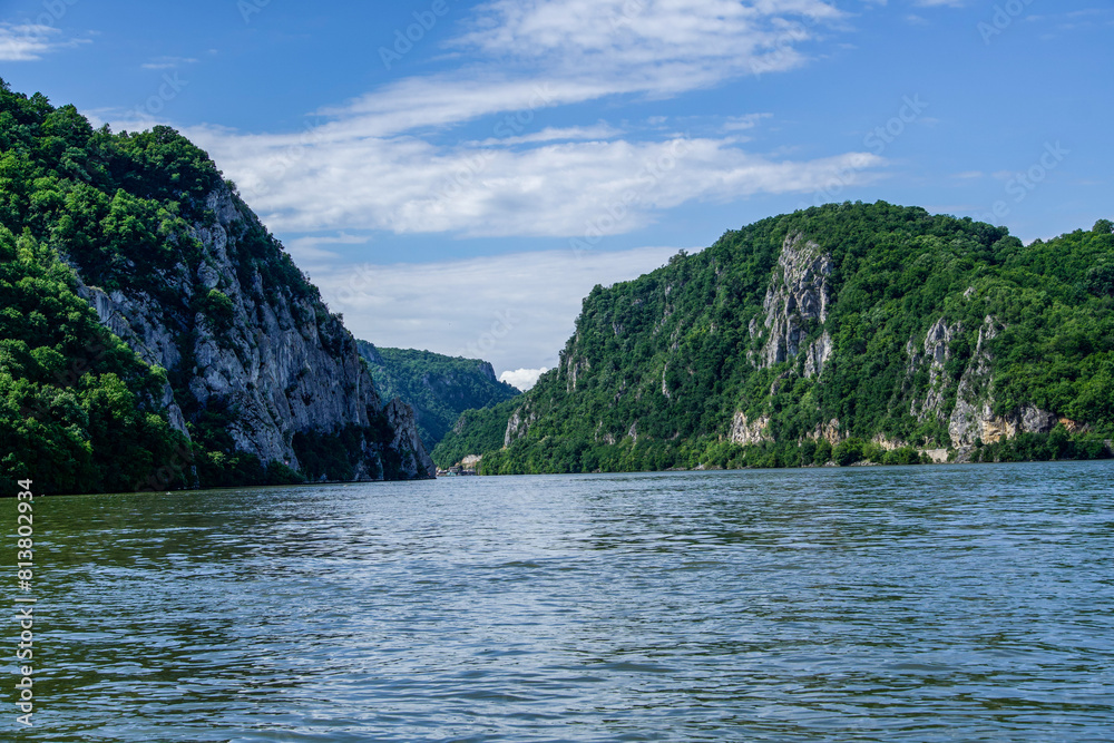 lake in the mountains, Danube Boilers, Mehedinti, Romania