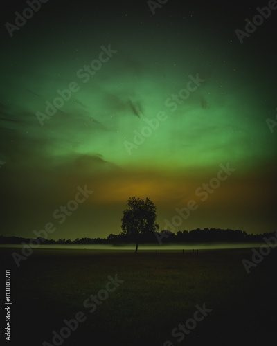 Aurora borealis in Germany on 11.05.2024 Northern lights in north Germany 