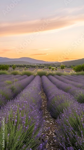  Lavender Fields at Sunset