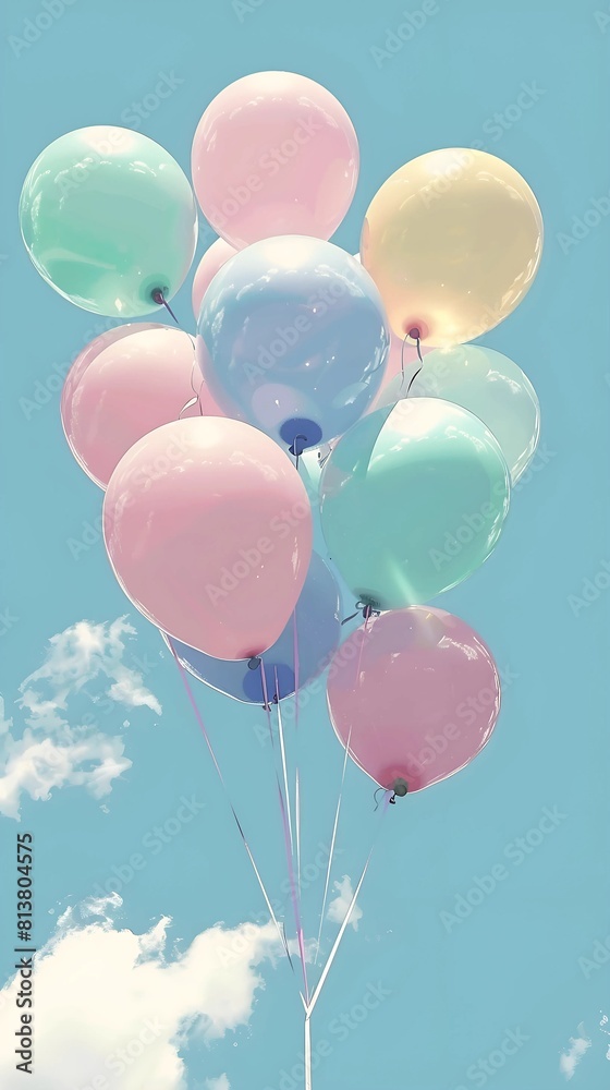 Pastel Sky Balloon Journey Pastel Sky Balloon Journey