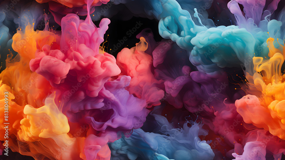 Fototapeta premium watercolor splash pattern abstract graphic poster background