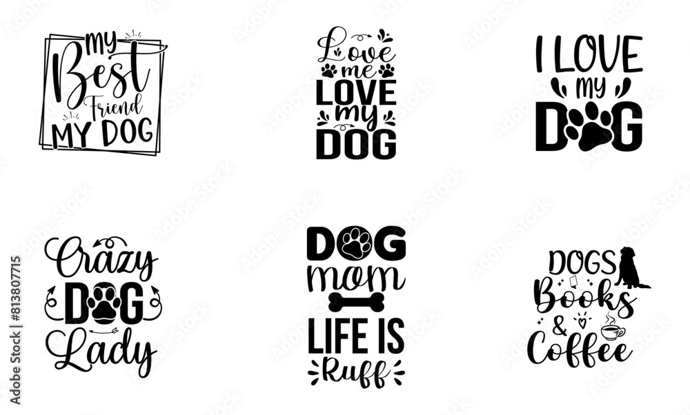 Obraz premium DOG SVG BUNDLE