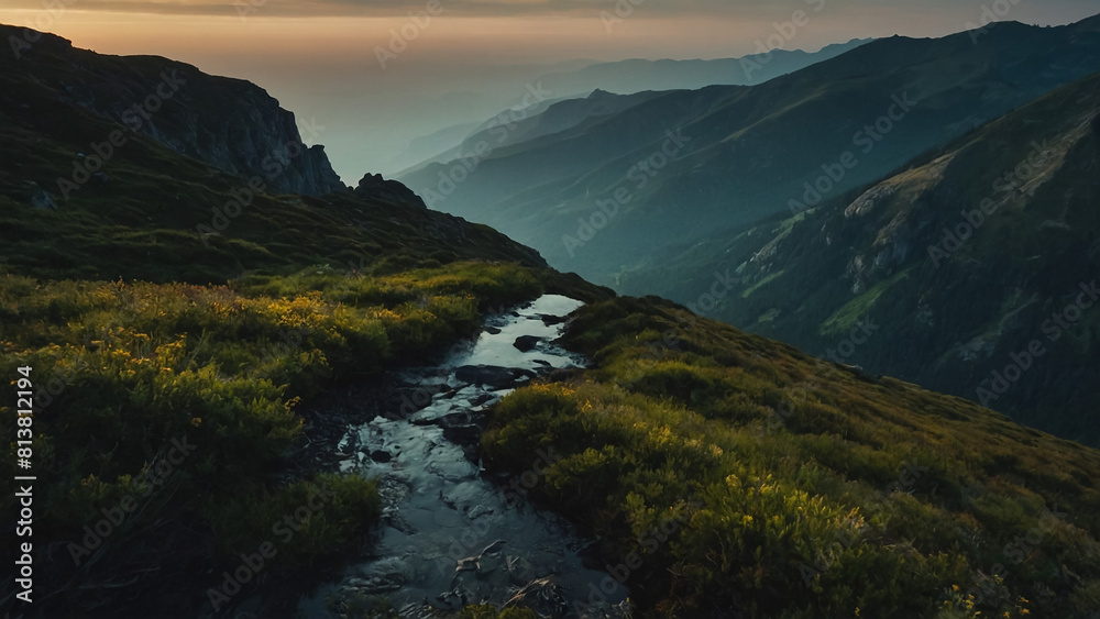 picture of a mountain lake with a mountain range in the background and a lake in the foreground with a mountain range in the background. vector illustration
picture of a mountain lake with a mountain range in the background and a lake in the foreground with a mountain range in the background. vector illustration