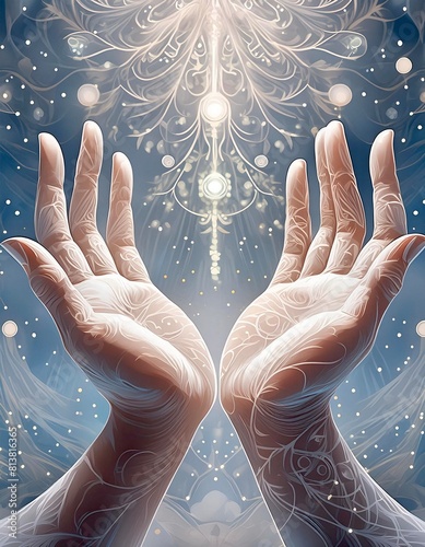 healing hands to signify tantra tantric massage giving helping spirituality 