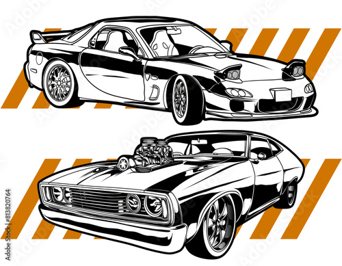 Race Car vector illustration