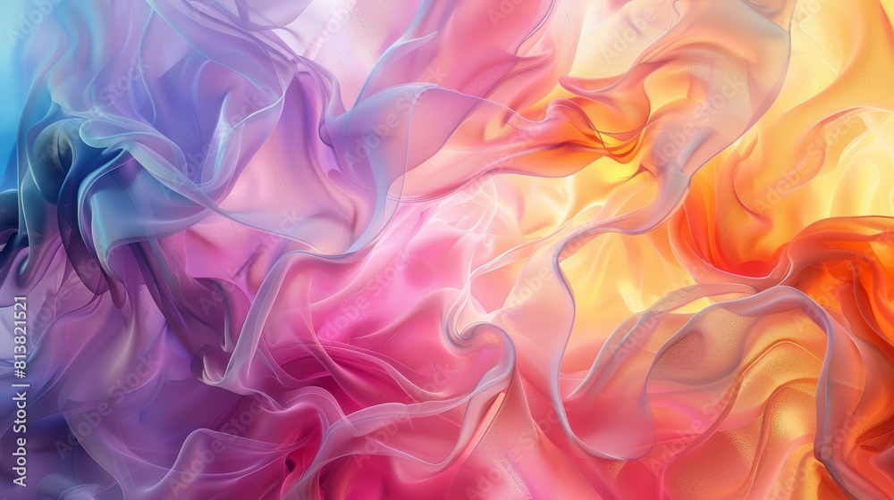 Fototapeta premium colors in a swirling liquid gradient,