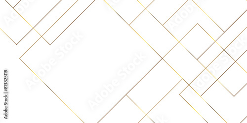 Elegant modern gold line background. Diagonal Mondrian pattern vector. Design of mosaic lines gold on white background. Design print for illustration
