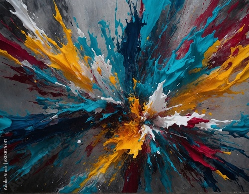Discover the beauty of spontaneity with our captivating abstract art image, where the unexpected becomes extraordinary