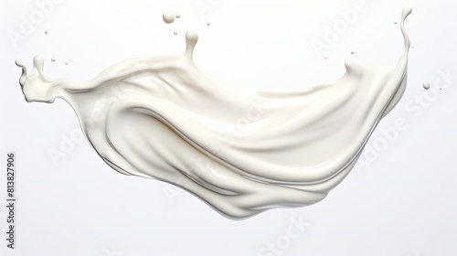 white moisturizing cream on white background