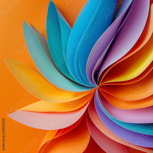 abstract background with flowers