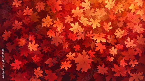 Autumn maple leaf modern background