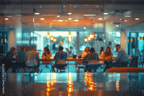 Wallpaper Mural Vibrant Office Space  Collaboration and Interaction in Modern Workplace Torontodigital.ca