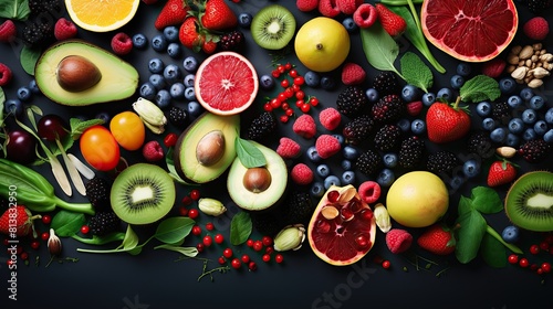 Fresh healthy food background © Gipsy_studio