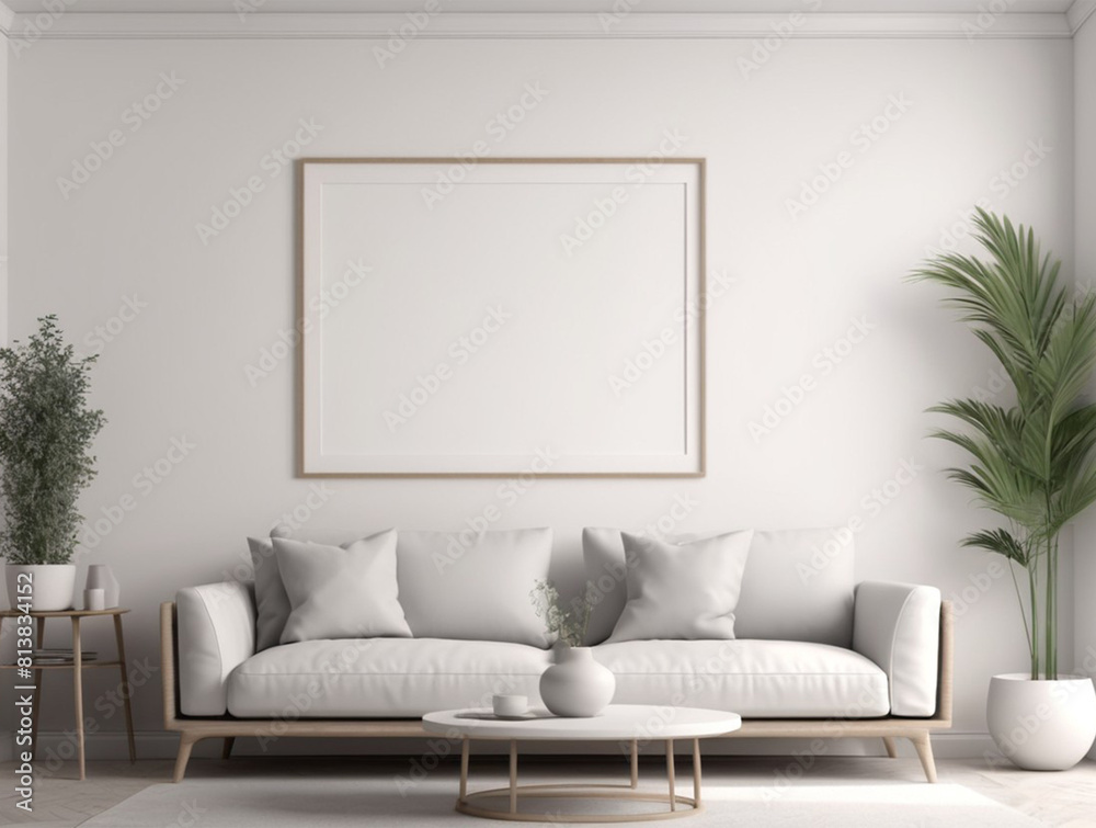 Frame mockup, ISO A paper size. Interior mockup with house background. Living room wall poster mockup. Modern interior design. Frame mockup, ISO A paper size. Interior mockup with house background. Living room wall poster mockup. Modern interior design.
