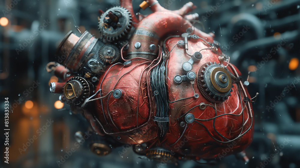 Fototapeta premium a mechanical heart