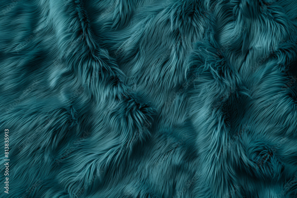 Obraz premium A close up of a blue fur texture