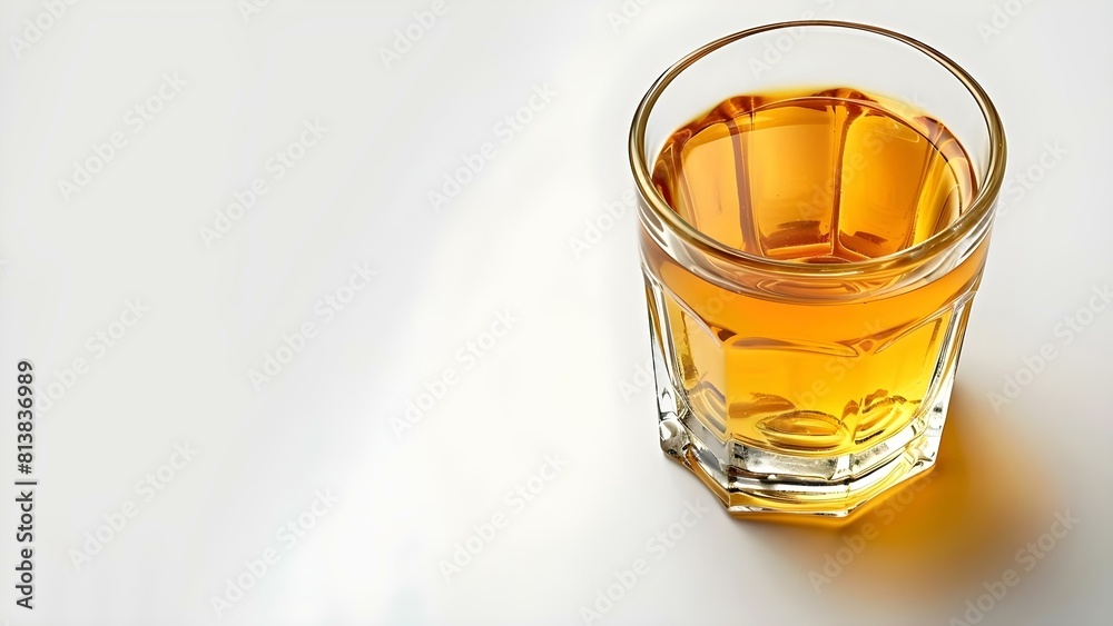 Isolated Honey in Glass on White Background. Concept Food Photography, Still Life, Sweet Treats, Minimalist Vibes, Kitchen Essentials Isolated Honey in Glass on White Background. Concept Food Photography, Still Life, Sweet Treats, Minimalist Vibes, Kitchen Essentials